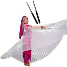 Load image into Gallery viewer, Belly Dance Wings Sticks Belly Dancing Costumes Bellydance Egypt Isis Wings for Children Girls Kids Gold Black 10 Colors Robs